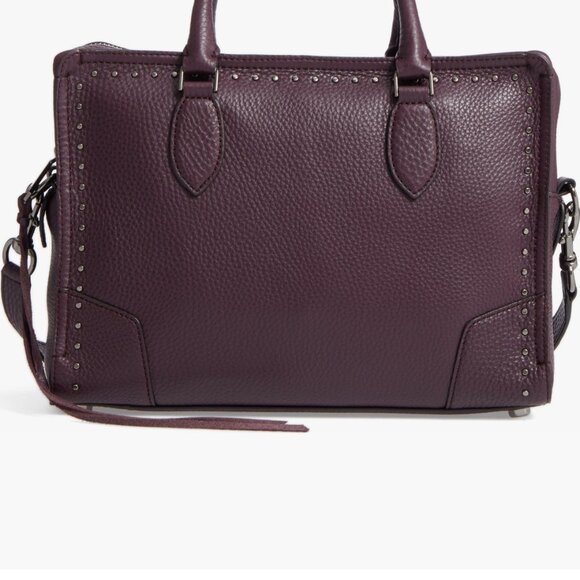 Rebecca Minkoff Moonwalking Leather Satchel in Dark Cherry - Picture 8 of 8